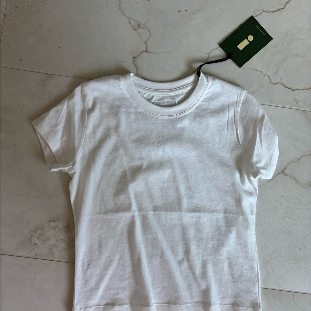 Daily Drills White Baby Tee